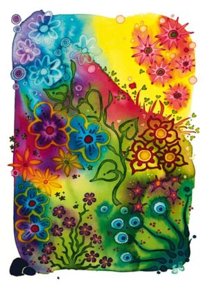 Postkarte "Blumentraum" - Farbtraum Atelier
