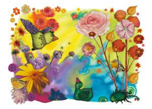 Postkarte "Entlich" - Farbtraum Atelier