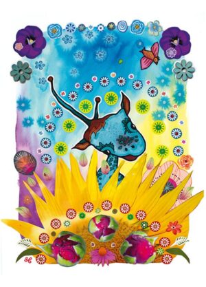 Postkarte "Guxi" - Farbtraum Atelier