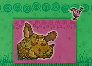 Postkarte "Hör mal" - Farbtraum Atelier