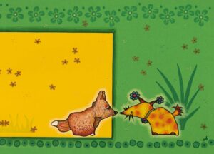 Postkarte "Schnuppern" - Farbtraum Atelier